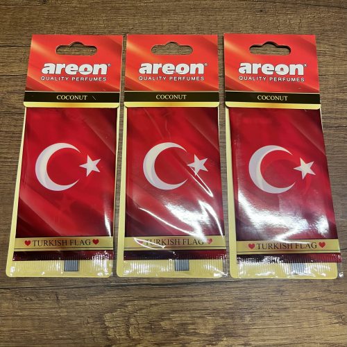 Areon Türk Bayrağı Coconut 3 Adet
