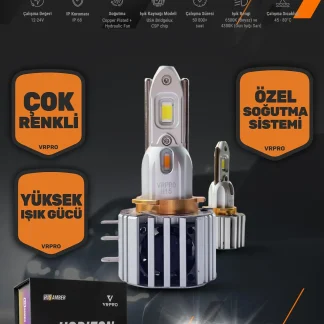 VRPro H15 Uzun Beyaz Gündüz Turuncu Led